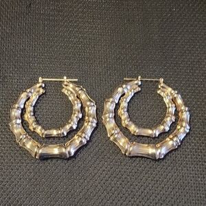 Elegant Gold Plated Hoop Earrings New